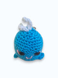Porte-clé Baleine Bleue en Crochet – Fait Main