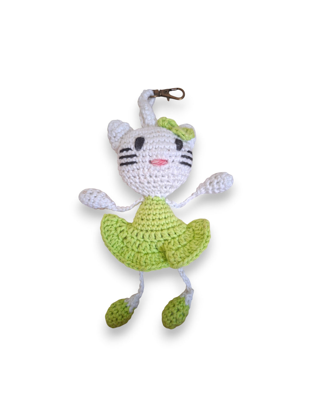 Porte-clé Chat en Crochet – Fait Main
