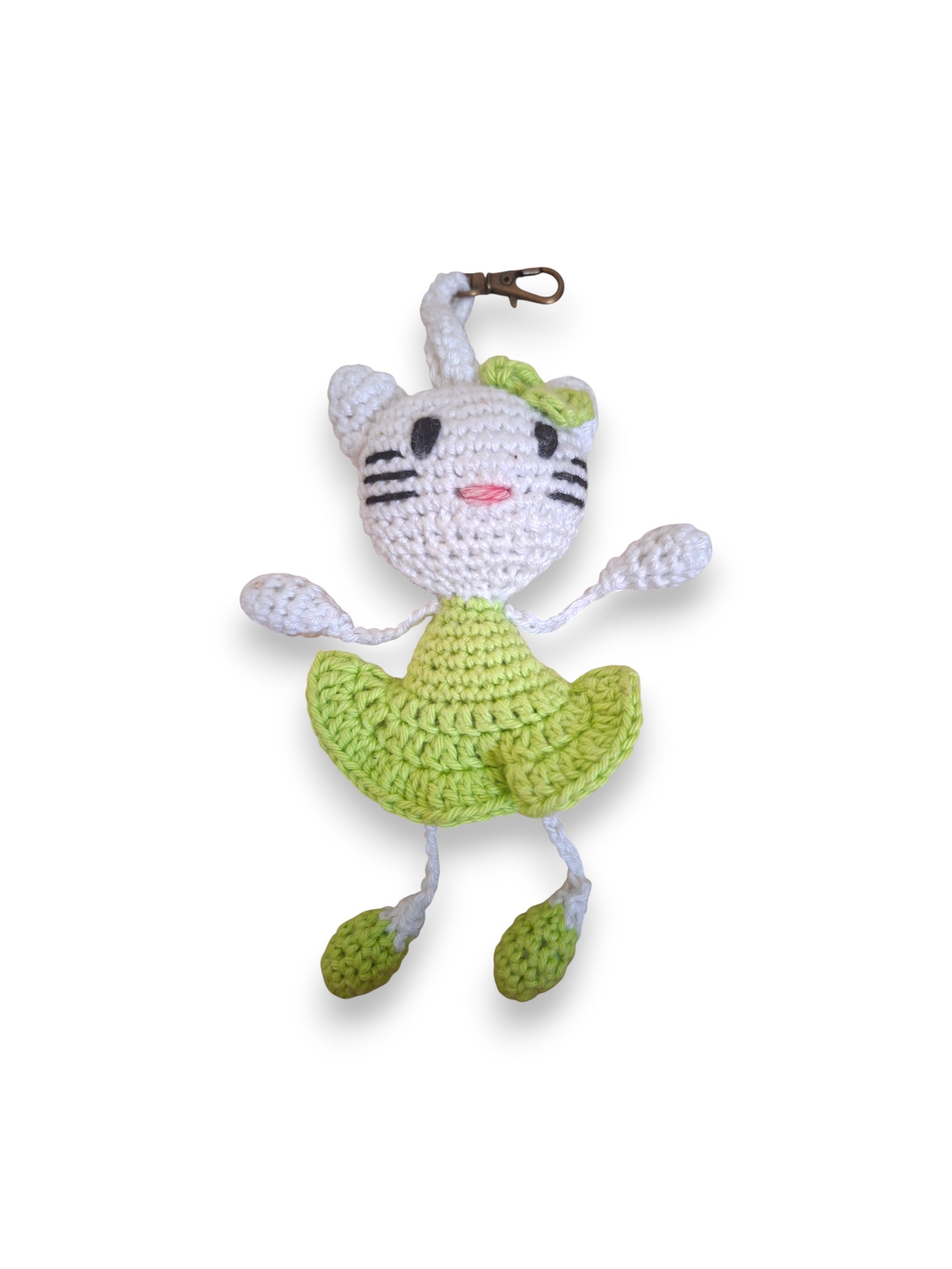 Porte-clé Chat en Crochet – Fait Main