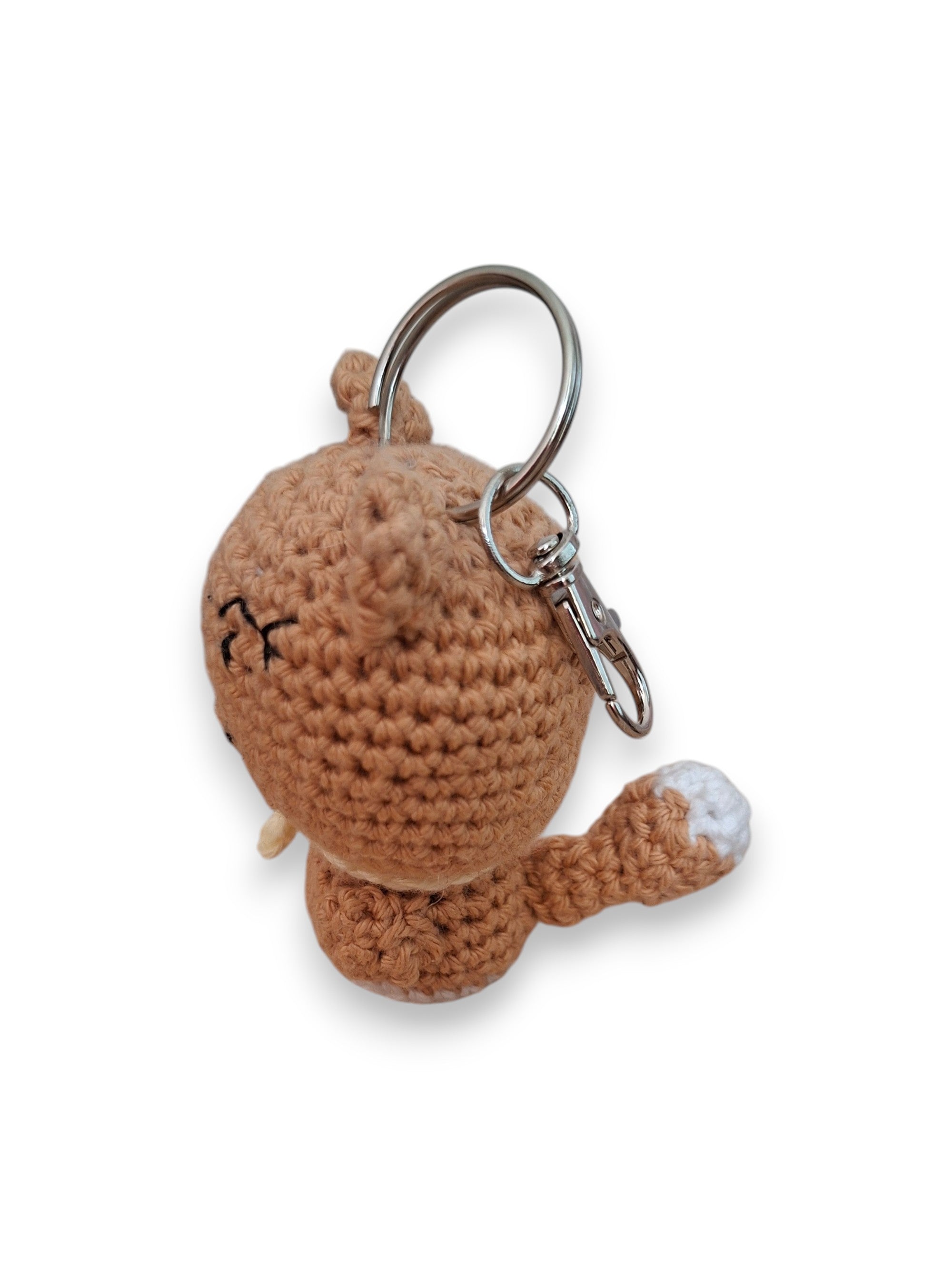 Chat Endormi – Porte-clé Amigurumi en Crochet
