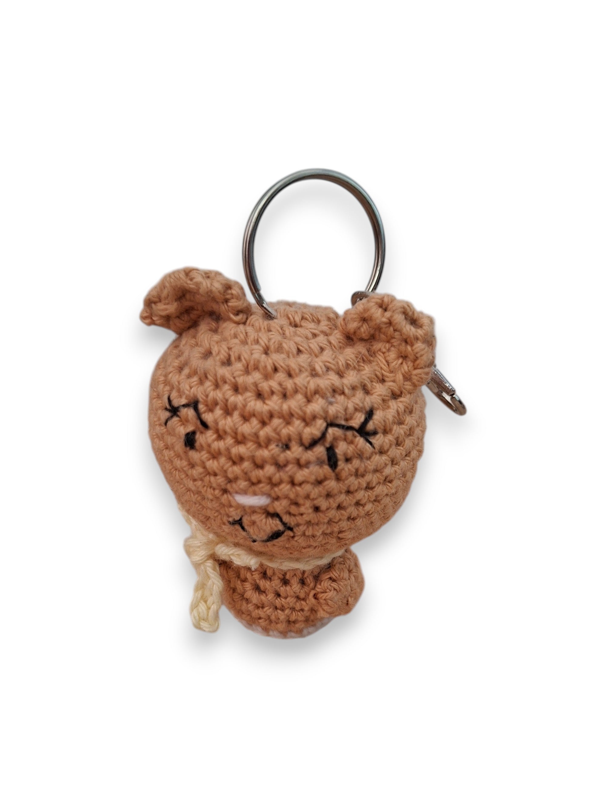 Chat Endormi – Porte-clé Amigurumi en Crochet