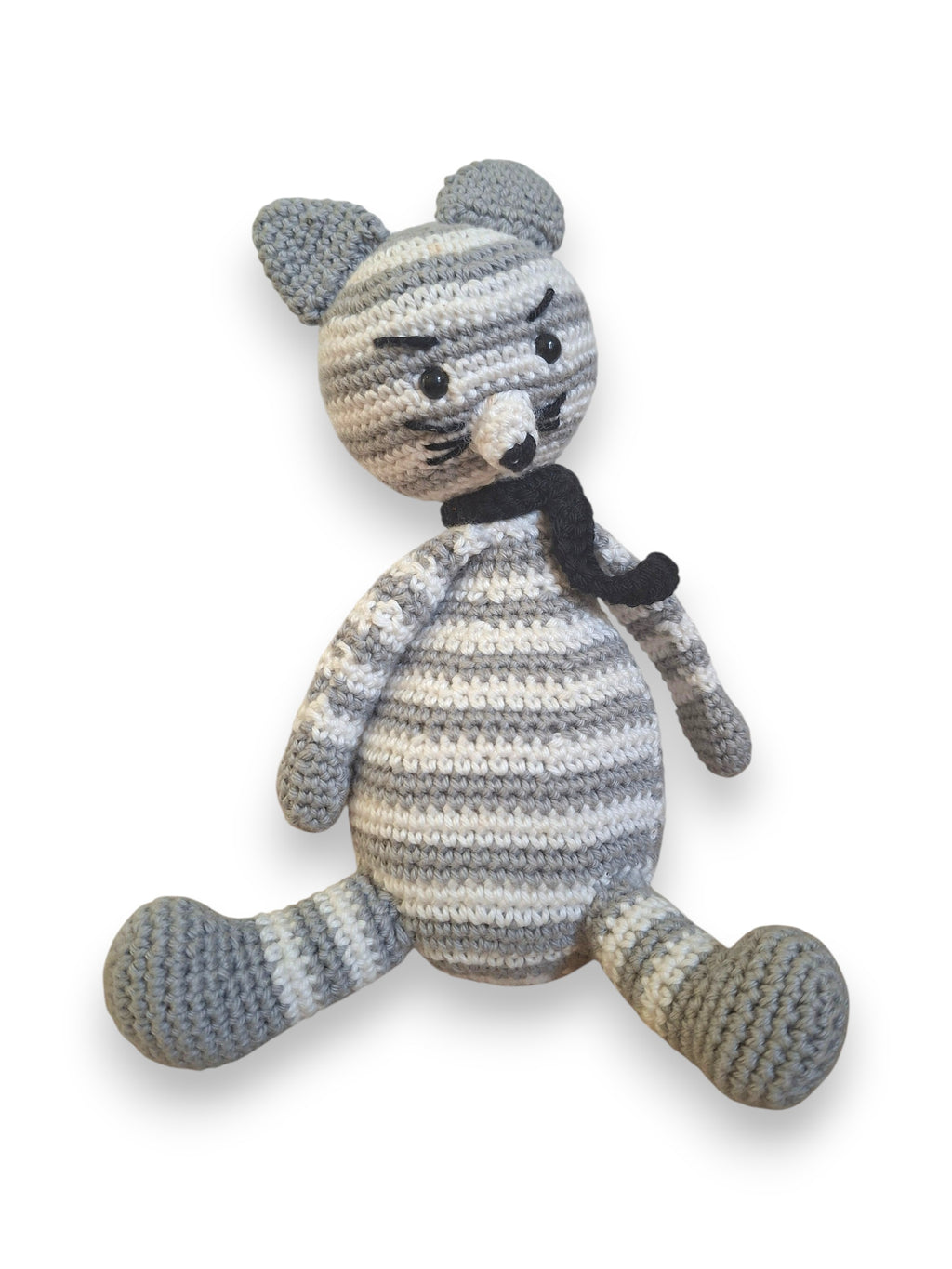 Chat Tigré Amigurumi en Crochet – Doudou Fait Main