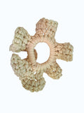 Chouchou en Crochet Fleur Crème Naturel