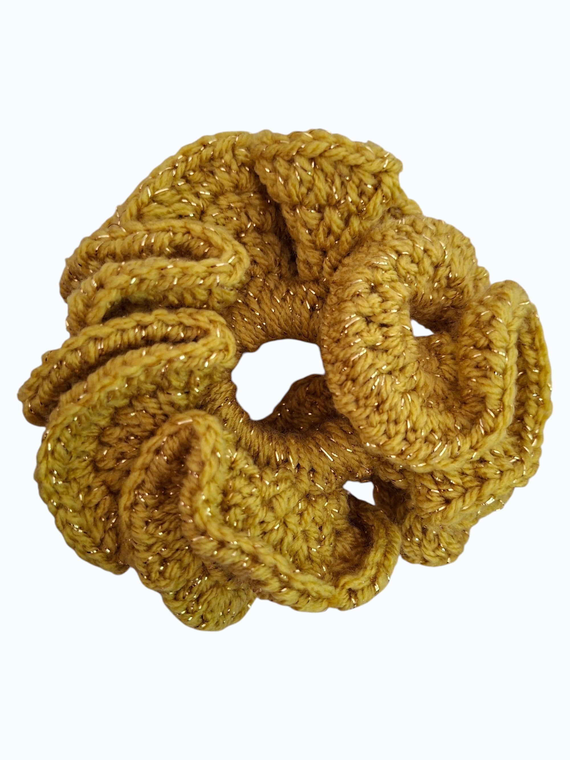 Chouchou en Crochet Doré