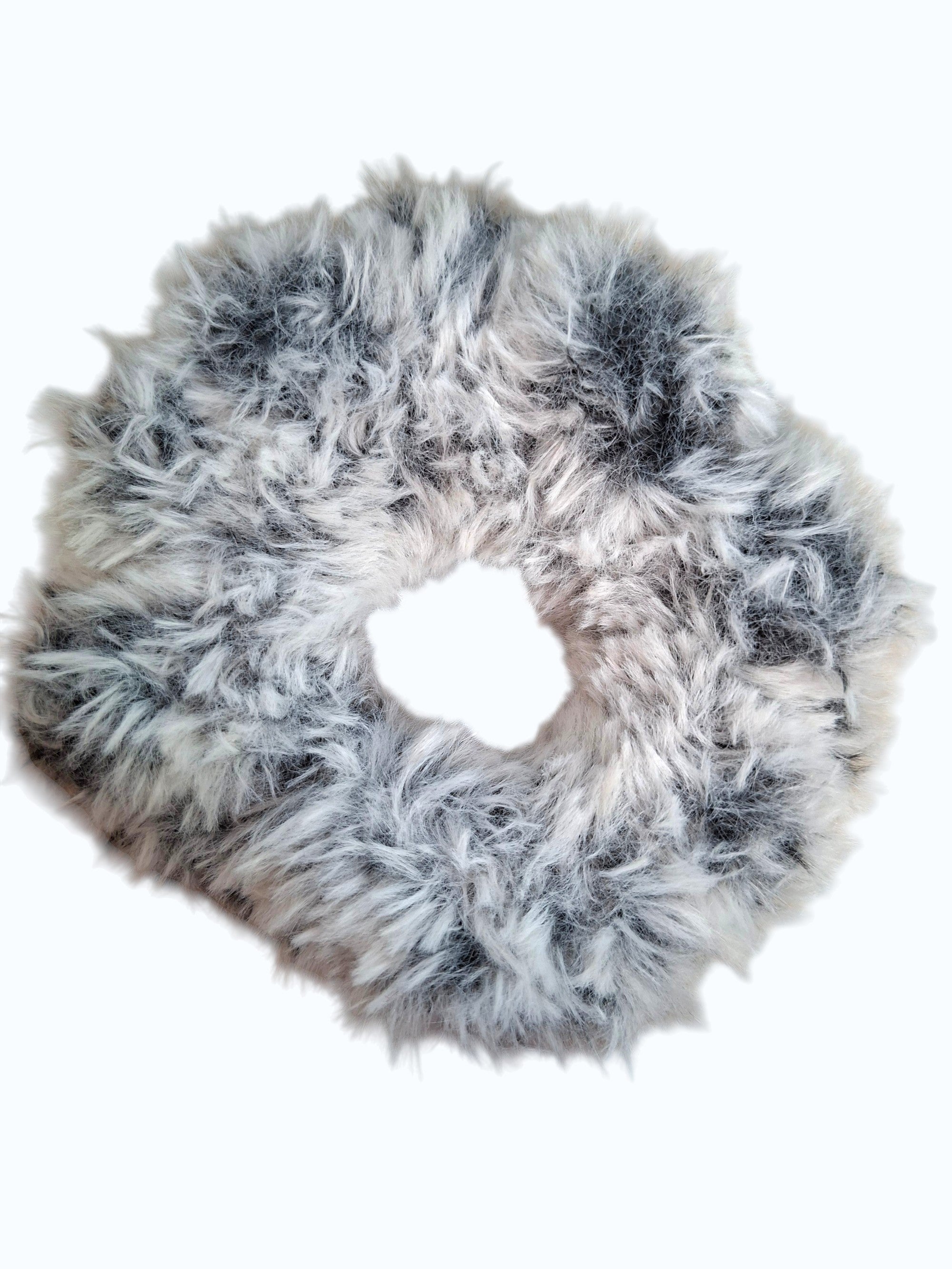 Chouchou en Crochet Noir et Blanc