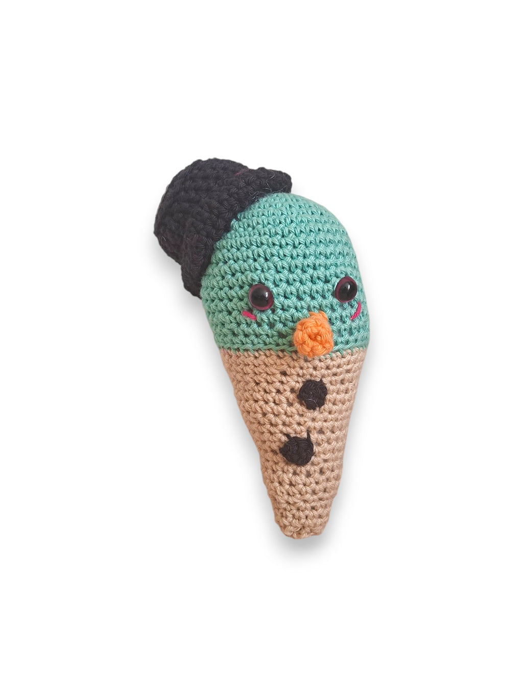 Glace Bonhomme de Neige en Crochet – Fait Main