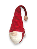 Gnome de Noël en Crochet Rouge Pailleté – Fait Main
