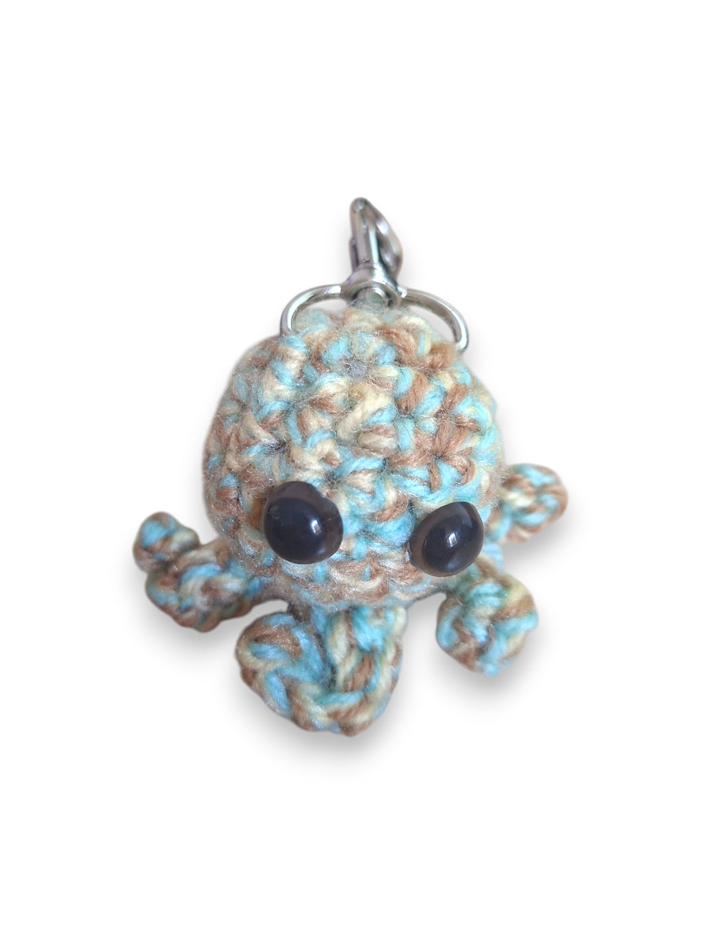Poulpychou Multicolore – Porte-clé Poulpe en Crochet Fait Main