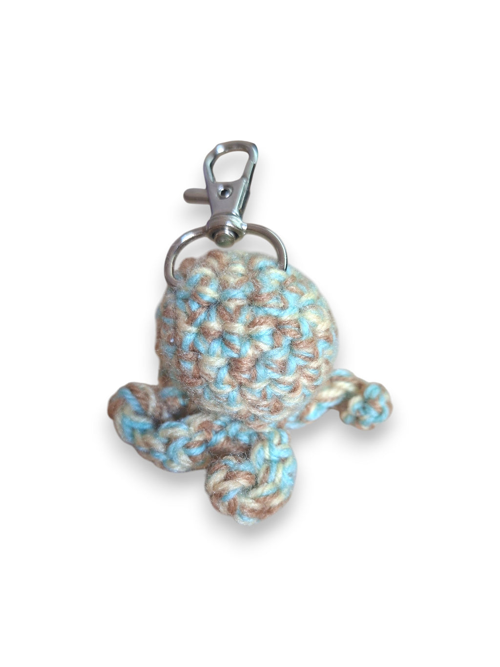 Poulpychou Multicolore – Porte-clé Poulpe en Crochet Fait Main