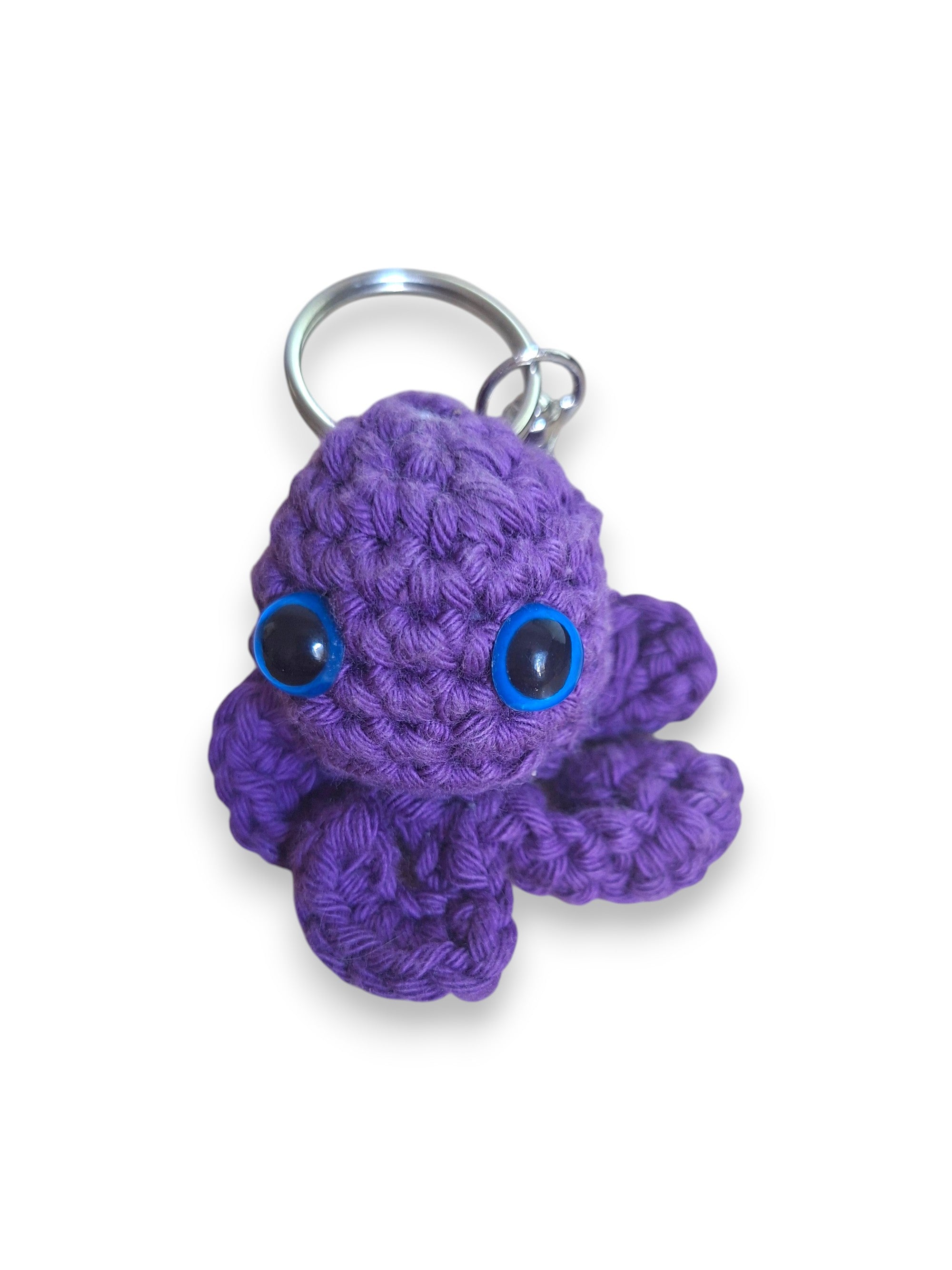 Poulpychou Violet – Porte-clé Poulpe en Crochet Fait Main