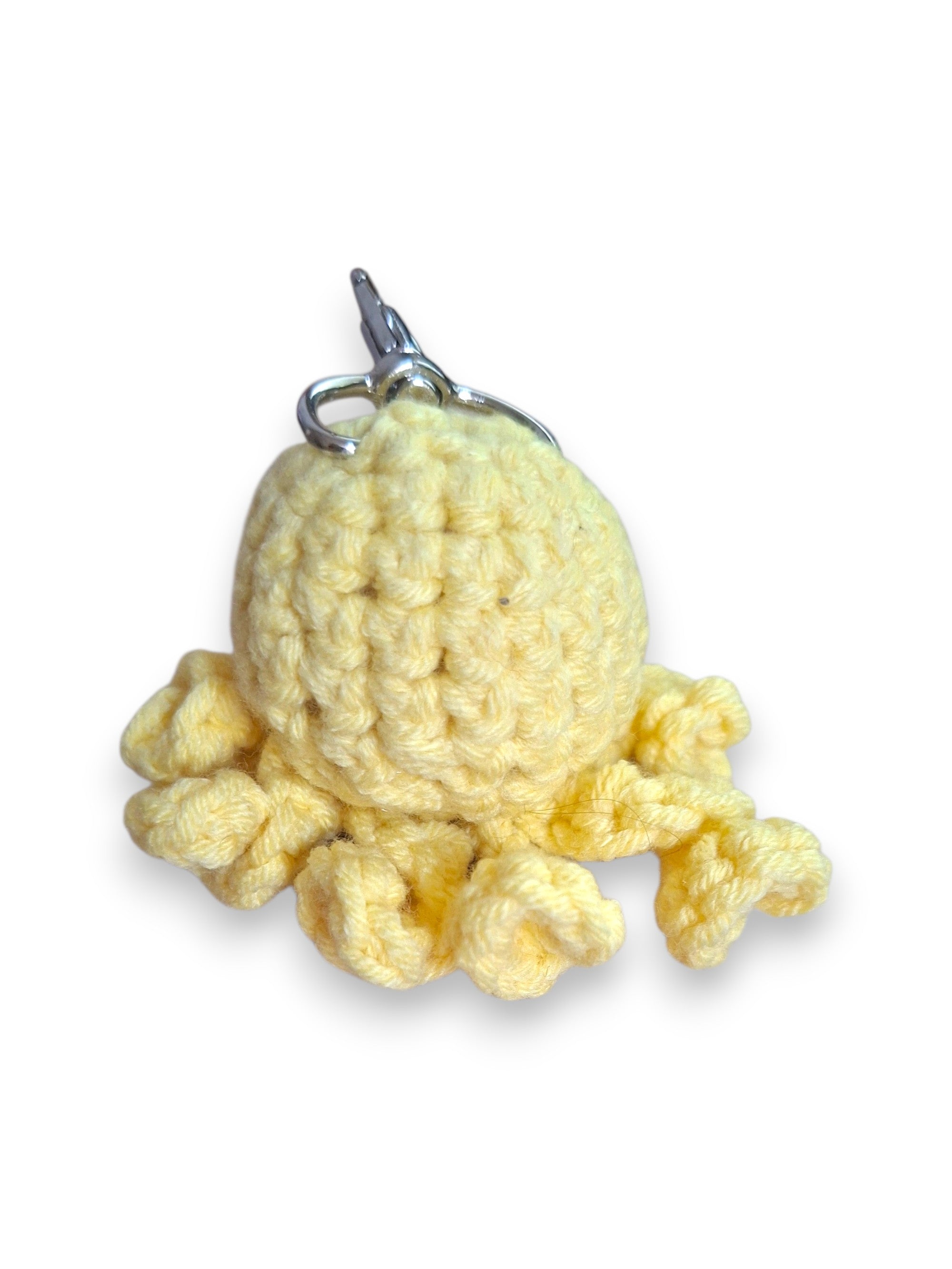 Poulpychou Jaune – Porte-clé Poulpe en Crochet Fait Main