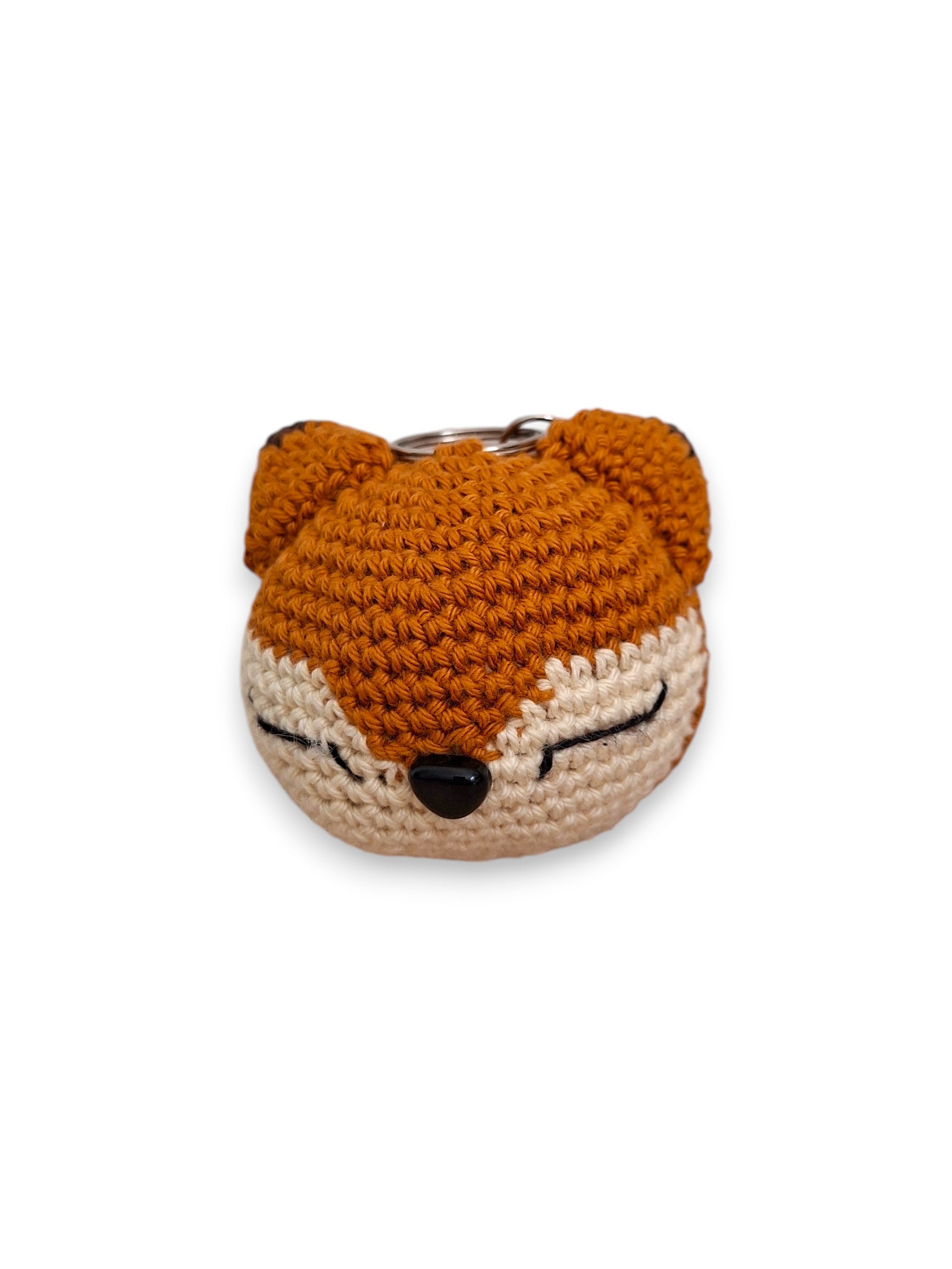 Porte-clé Tête de Renard en Crochet – Fait Main